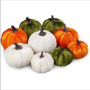 13 Pieces Velvet Plush Pumpkins Fall Decor